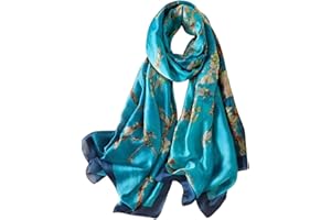 Trillion London® Spring Collection | Designer Silk Scarf For Women | Lightweight Neck Scarves | Shawl Wraps | Suitable for Daily Life | Travelling & Gifting | Smooth & Soft Finish | Size- 180cm*90cm