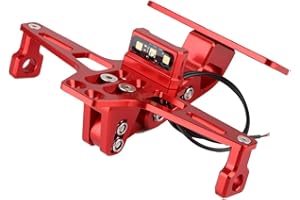 YMIKO Universal Aluminum Motorcycle Adjustable E-liminator Universial for for for for Suzuki,Tail Tidy Holder Bracket with Rear Led License Plate Light