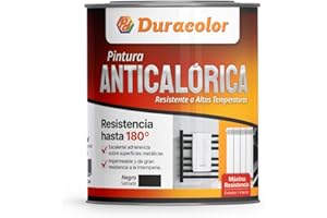 PD DURACOLOR Pintura Anticalórica ARM - Color Negro - Formato 750 ml - Para Radiadores - Secado Rápido - Acabado Satinado - Resistencia a la Intemperie e Impermeable - Duracolor