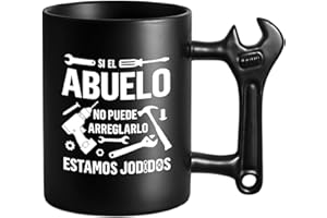 LOZACHE Regalo Abuelo, Si ABUELO No Puede Arreglarlo Estamos Jodids Taza para Padres Hombre, Papá Regalo de Cumpleaños, Navidad, Día de los Abuelos