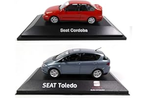 OPO 10 - Lote de 2 Coches Escala 1/43 compatibles con Seat Cordoba SX + Toledo 3 / SE12+28 / SEL38