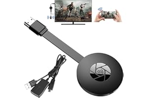 RUIKDLY Miracast dongle, Wireless Wifi display adapter Wireless Hdmi monitor dongle for Android 4.2+/Ios 8+/Ipad 2 and above/Windows 7+/Mac 10.8+ TV/Monitor/Host with Hdmi port Support (Miracast Dlna Airplay)