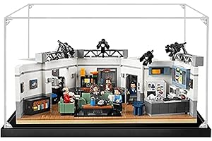 icuanuty Espositore in acrilico modello/vetrina per display lego da collezione, protezione antipolvere con base per posizionare liberamente giocattoli, 38 x 20 x 20 cm-21328 2 mm