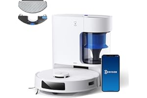 ECOVACS DEEBOT N20 PLUS Robot Vacuum Cleaner with Mop, 8000Pa Suction, ZeroTangle Technology, Bagless PureCyclone Self Empty Station, 300 Minutes Runtime