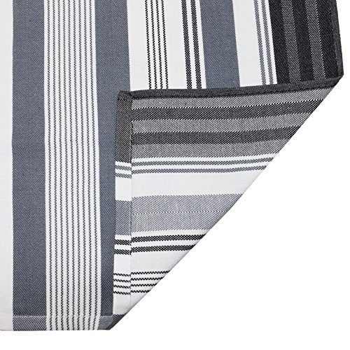 ZOLLNER® 4er-Set Geschirrtücher / Trockentuch / Küchentücher grau-gestreift 50×70 cm aus 100% Baumwolle, in weiteren Farben erhältlich, vom Hotelwäschespezialisten, Serie „Line“ - 5