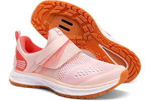 Pairobin Women's Indoor and Outdoor Cycling Shoes - Comfortable and Breathable - Compatible With SPD Cleats
