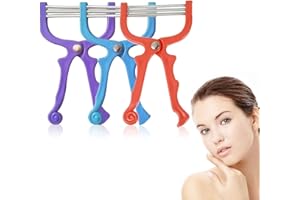 KSJEHW 3 Pièces Epilateur Visage - beauté pour Le Visage, Le Rasoir, Le filage la Main, Épilateur Facial Beauté pour Le Visage Printemps