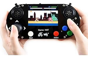 Waveshare Game Hat for Raspberry Pi A+/B+/2B/3B/3B+/4B/Zero W with 3.5inch IPS Screen 480x320 60 Frame Make Your Own Portable Game Console