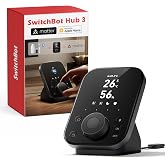 SwitchBot Hub 3 COMP. MATTER Smart Home Hub - IR Remote Control and Bluetooth - Works as Wi-Fi Thermometer and Hygrometer - C