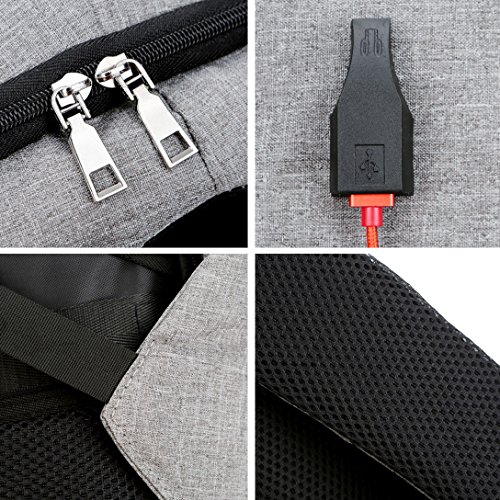 Fexkean Business Laptop Rucksack Backpack Anti-Diebstahl Notebook Bag Satchel School Bag 15 6 Inch Wasserdicht Daypack mit USB-Port Organizer f  r Her