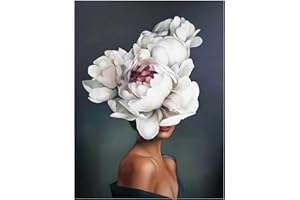 NECDEOL Dipingere con i Numeri Adulti, 40 x 50cm Paint by Numbers Kit, Colorare con i Numeri Adulti, Dipingi con i Numeri con Tela, Vernice Acrilica e 3 Pennelli di Legno Decora la casa Regalo(Donna）