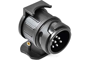 DARKGUARD Adaptador Remolque 13Pines a 7Pines para Caravana Camión, Porta Bicis RV