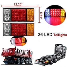 Zimo® 2 x LED Feux Arrière Inverse Lampe étanche Caminon Remorque Phare arrière Arrêt arrière Témoin