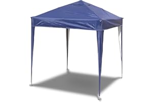 SANHENG Pavillon 3x3 WASSERDICHT, Faltpavillon wasserdicht, Partyzelt schnellaufbau Gartenpavillon Pop Up Zelt Sonnenschutz Stahlgestell (Blau,3x3 m ohne Seitenteile)