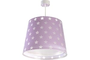 Dalber Lampada da soffitto per Bambini, Stelle Malva Lilla 60 W