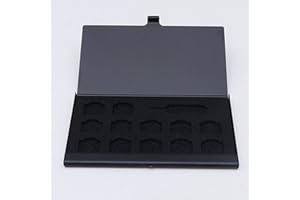 UKCOCO DELLO PORTA-SD Case, Aluminum SD Card Holder for Home & Shop - Golden-Black