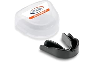 ‎GAME GUARD GAME GUARD Sport-Mundschutz für Erwachsene und Kinder, Zahnschutz für Kontaktsportarten wie Rugby, Hockey, MMA, Kampfsport, Kickboxen, Judo und Boxen - Schwarz