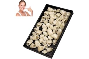 REINREUDE 70Pcs Temporary Tooth Crown, Temporary Tooth Repair Kit, Denture Repair Kit for Broken, Chipped Teeth & Lost Crown Repair, DIY Emergency Dental Crown, False Tooth Replacement, Front Fake Teeth