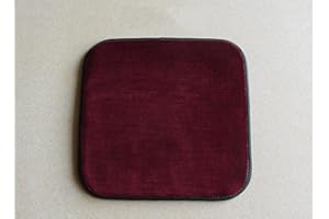 DG Catiee Cuscino per sedia, cuscino per sgabello, con fibbia antiscivolo, cuscino per sedie da pranzo, morbido tappetino per sedia da giardino, interni e auto (40 x 30 x 2 cm, rosso scuro)