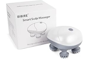 BIBIRE Elektrisches Kopfhautmassagegerät, Kabelloses Handmassagegerät für Hunde und Katzen, IPX7 Kopfhaut Massagebürste für Ganzkörpermassage,Haarwachstum und Stressentspannung