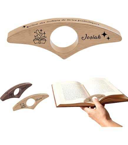 2 Supports De Pages En Bois Pour Livre - Marque-page Ergonomique Pour Pouce