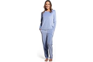 LAVENZO Roberto Garino Pyjama d'hiver en polaire chaud à manches longues élégant fabriqué en Italie - Pyjama deux pièces - Idée cadeau fille