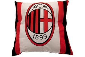 A.C. Milan Fussball Kissen Zierkissen Fankissen, Synthetisch, Quadratisch, ca. 40 x 40 cm, Offiziell zugelassenes Produkt