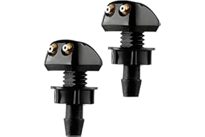 Jetstream 2 Pièces Gicleur Lave Glace, Buse de Lave-Glace Avant Universelle, Lave Glace Voiture, Convient Aux Pièces Automobiles avec Interface de 8mm