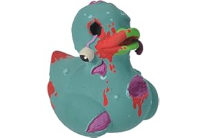 Wild Republic Rubber Duck, Patos de Goma, Zombi, Regalos Para Bebé, Juguetes Para la Bañera, Niños y Adultos, 10 Cm (23214)