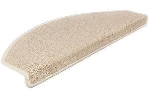‎KETTELSERVICE-METZKER Kettelservice-Metzker Stufenmatten Treppen-Teppich Rambo 15er SparSet 17 Farben (-Beige-)