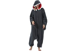 ULEEMARK Animaux de Pyjama Cosplay Halloween Onesies Deguisement Carnaval Costumes Grenouillères Combinaisons de Nuit