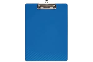 Portablocco maulflexx, plasware A4 schreibplatte, einschiebbare Accurate Cartella portablocco 4 Schreibmappe Blau