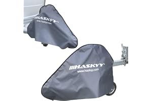 ‎HASKYY Deichselabdeckung I 90 x 60 cm I Wasserdicht I Deichselhaube für Anhänger Wohnwagen I LKW-Plane I Universal Deichselschutzhülle Anhängerkupplung Abdeckung