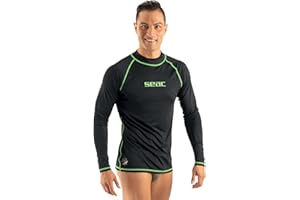 SEAC T-Sun Long Man Maglia Protettiva Rash Guard per Snorkeling e Nuoto Anti UV Uomo