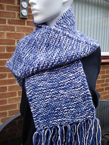 Christmas Gift For Him Or Her A Five Yarn Chunky Scarf With A Touch Of Sparkle