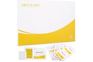 MOSSLIAN 100 Pièces lingettes Appareil Auditif, Lingettes Nettoyantes pour Embouts Auriculaires,Lunettes, Ecran, Telephone