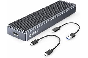 ORICO USB-C 10Gbps to M.2 NVMe SSD Enclosure - USB 3.1 Gen2 M2 NGFF PCIe Adapter Reader for M-Key & B+M Key Solid State Hard Drive - Portable External M.2 SSD Aluminum Case