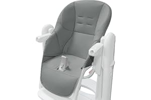 GENERIC Housses de chaise haute pour bébé Peg Perego Tatamia - Coussin de chaise de salle à manger bébé - Facile à installer - Coussin respirant en cuir synthétique avec rembourrage
