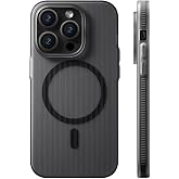 Coverzone iPhone 14 Pro Max ile uyumlu Kılıf Kamera Koruma &Ccedil;ıkıntılı Magsafe ile uyumlu Şeffaf Transparan Tırtıklı Kenar Geom
