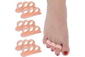 CAREOR 6 Pièces Marteau Toe Coussin – Marteau Orteil Correcteur de Coussinets en gel Et lisseur Pour Bouclés, Courbé, Griffe et Maillet Orteil Relief – Support de gel Gauche et Droit Crest Coussin