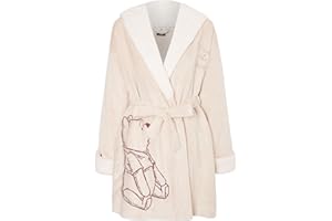 K Collection Ladies Ex Store Snuggly Dressing Gown - Loungewear Nightwear - Winnie Design - Sizes 4-22