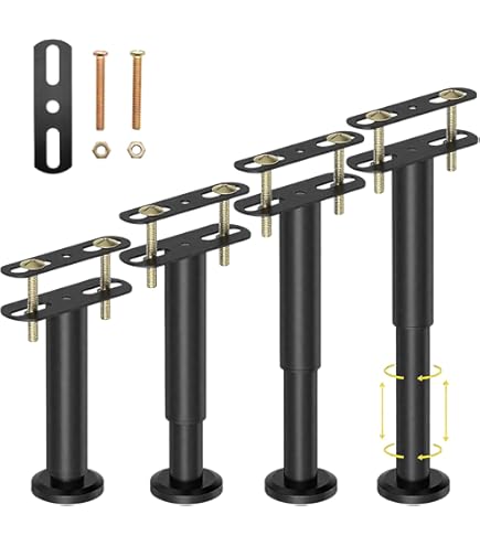 Pieds De Meubles Réglables En Hauteur Avec Socle 18-30 Cm
