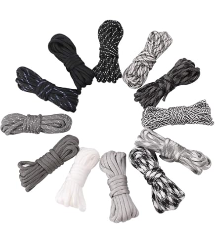 Aufodara 4 Pièces 19ft/6 Mètres Cordes En Paracorde 7 Brins En Nylon Corde - 4 Couleurs, Longueur Totale 76ft