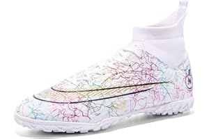 IFIKK Unisex Fußballschuhe Herren High Top Jugend Trainingsschuhe Professionelle Outdoor Fußballschuhe Herren Fußballschuhe