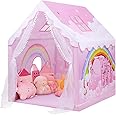 Gurukrupa International Light Weight Kids Play Tent House for 3-8 Year Old Kids Girls and Boys (1-Rainbow)