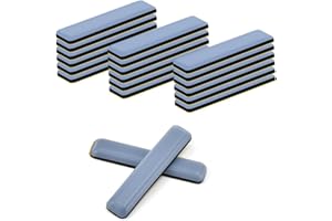 SLTAXAR 24 Pz Scivoli per Mobili 7,5x1,5cm Autoadesivi Cursori di Mobili Piedini per Mobili Autoadesivo in Teflon TPU Scivoli Per Mobili Rettangolo Cursori per Mobili Pesanti per Divano Tavolo e Letti