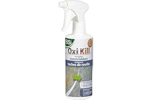 BSI - Oxi Kill - Spray - Nettoyant - Pour Ôter Les Tâches De Rouille - Efficace Sur Toutes Les Surfaces - Utilisation En Extérieur Comme Intérieur - 500ml - Prêt A l'Emploi