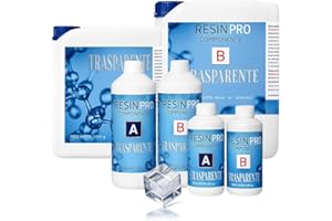 Resin Pro Epoxy Resin, 3.5 L Crystal Clear Epoxy Resin And Hardener Kit For Craft, Artwork, Jewellery Making, Table, Art Creations - Easy Ratio Resins - Heat Resistant (3.2 Kg)