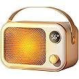 Azonee Portable Heater, 1200W Electric Space Heater with 2 Heat Modes, PTC Ceramic Fast Heating, Overheating & Tip-Over Protection, Low Energy, Ideal for Home, Bathroom, Bedroom, Living Room