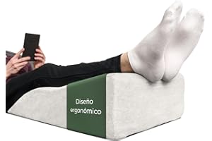 Well B4 Almohada para piernas con Varices - Cojin reposapiernas, Dolor de Espalda y Rodillas, cuña para piernas Pesadas, Mejora la circulación piernas hinchadas, ergonomico, Transpirable Lavable